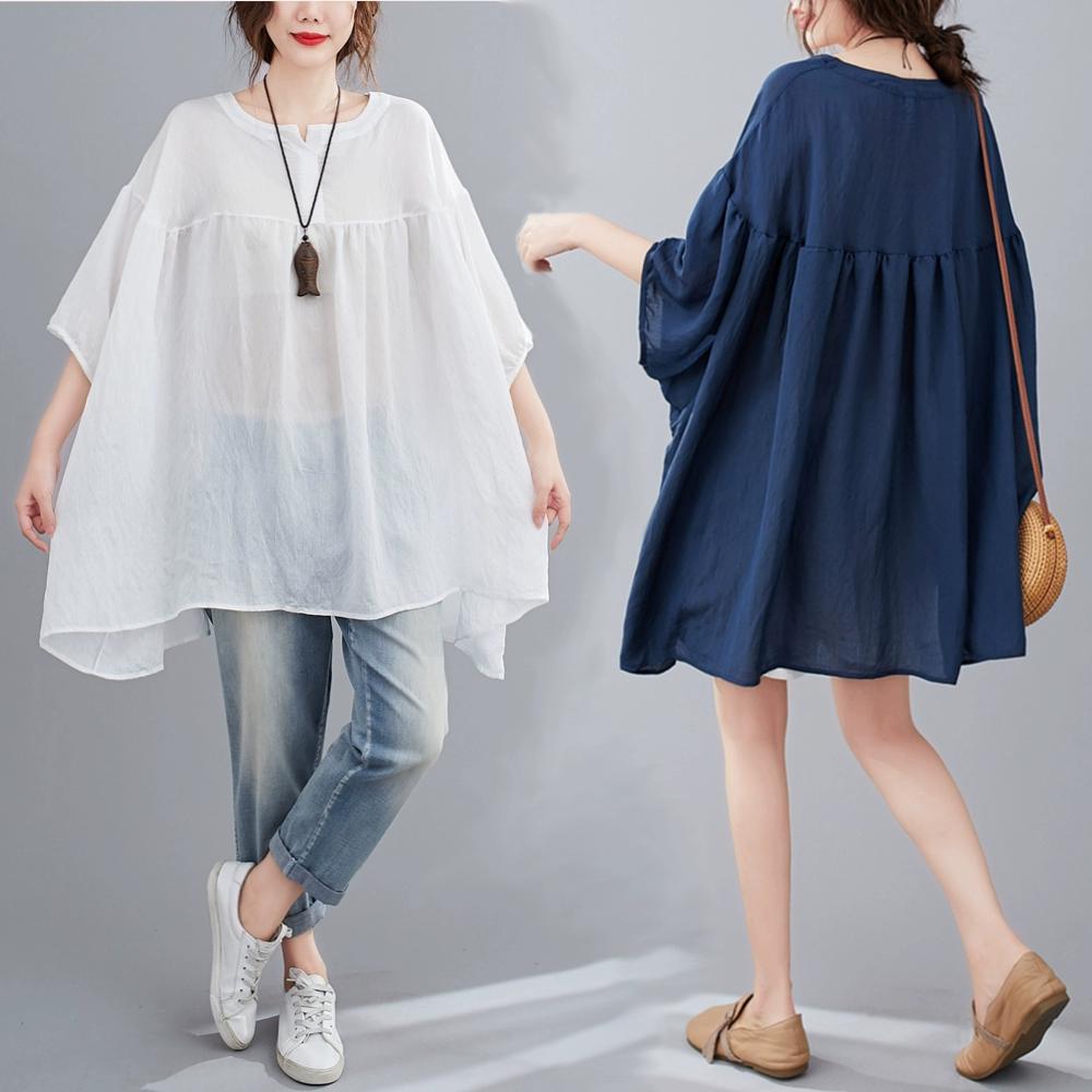 DIMANAF 2024, женская футболка больших размеров с принтом, лоскутные топы с круглым вырезом, свободные летние футболки 2024, новые однотонные футболки синего цвета