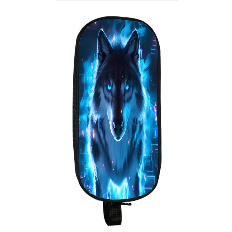 Капибара, кошка, собака, пеналы, лошадь, тигр, панда, пенал, сумка с волком, держатель, коробка для девочек, офисный студенческий органайзер, канцелярские принадлежности, школьные принадлежности