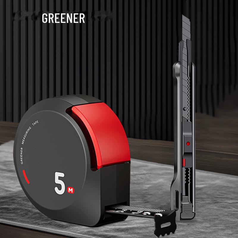 Износостойкая высокоточная рулетка Green Forest - 3 м/5 м Mini, с защитой от порезов