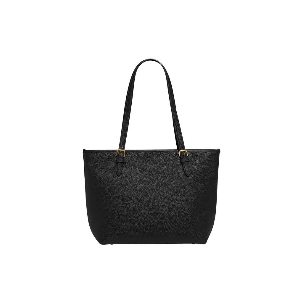 Новая сумка-тоут COACH Taylor из зернистой кожи, сумка для покупок, сумка через плечо, большая женская сумка, черная CC395-B4BK