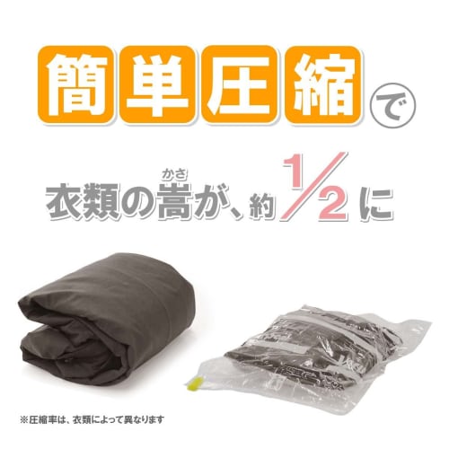 [.co.jp Exclusive] Bon Voyage Clothing Compression Bags, Large, 5-Pack, Made In Japan