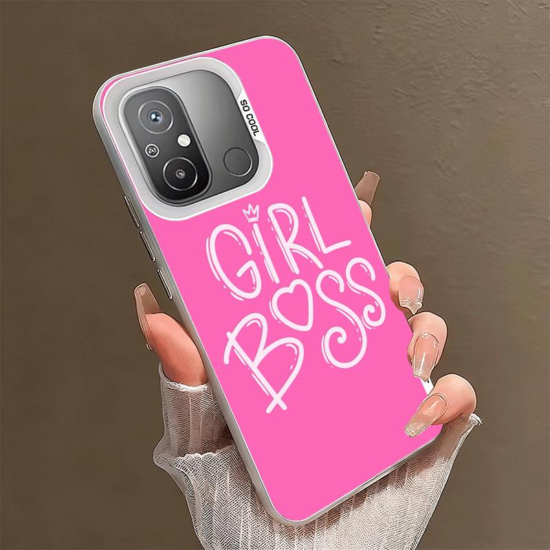 Girl Boss Lady Pink Shockproof Phone Case for Xiaomi Poco X7 X6 X5 X3 Pro F7 Ultra M8 Redmi 15C 15 14C 13C 12C 10C 13 12 10