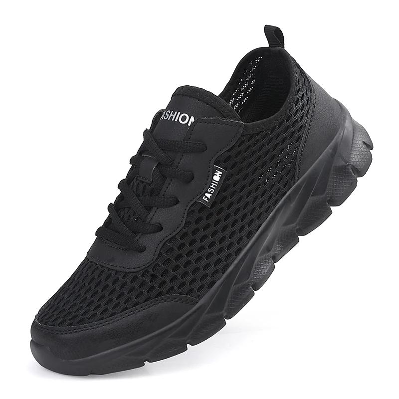 Fashion Summer Men Casual Sneakers Breathable Casual Flat Shoes Outdoor Non-Slip Walking Men Shoes Tennis Zapatos Hombres for Hombre