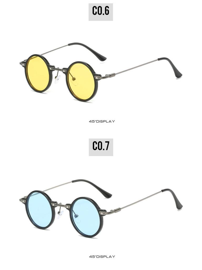 Европейские и американские ретро стимпанк круглые хип-хоп солнцезащитные очки - стиль интернет-знаменитости