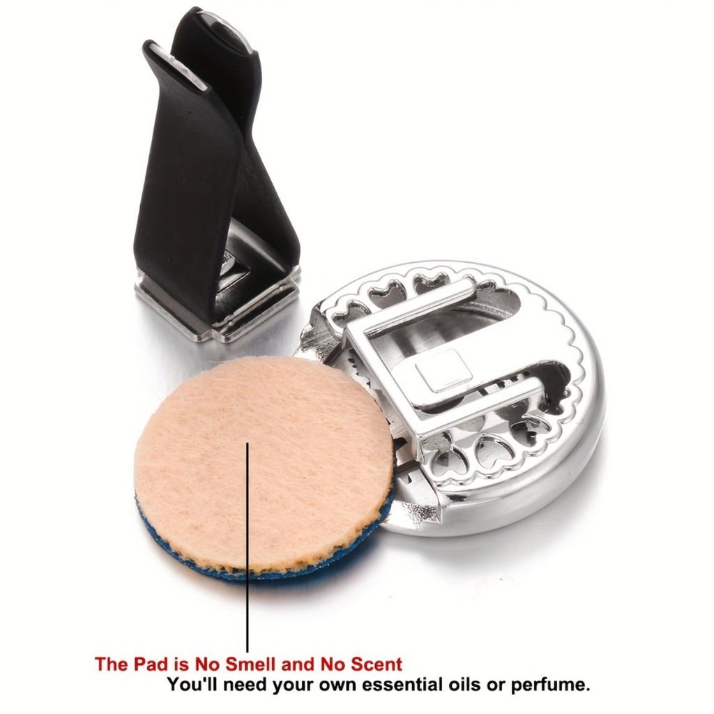 1 шт. Автомобильный ароматерапевтический диффузор-медальон, автомобильный зажим, диффузор эфирных масел, автомобильный зажим для вентиляции, освежитель воздуха, очиститель с 10 шт. смешанных подушечек