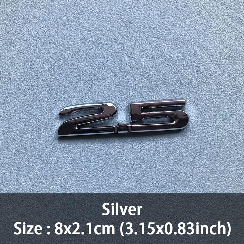 3D Metal Car Styling 2.0 2.5 Displacement Logo Awd Rear Trunk Emblem Decal Stickers For Mazda CX4 CX5 CX8 CX7 ATENZA Accessories BW3