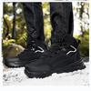 Мужские зимние бархатные ботинки для снега, повседневные теплые хлопковые ботинки на шнуровке из искусственной кожи, большие высокие толстые нескользящие водонепроницаемые ботинки 39-48