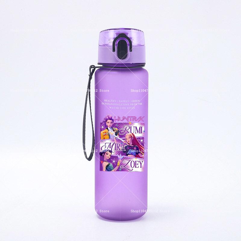 650 мл K-Pop Истребители Демонов Чашка для Воды Мальчики Девочка Портативная Ударопрочная Уличная Фитнес Кувшин Тренд Простые Матовые Спортивные Чашки для Воды Подарок