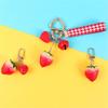 Holder Simulation Fruit Interior Accessories Keyrings Strawberry Keychain Jewelry Gift Bell KeyRing