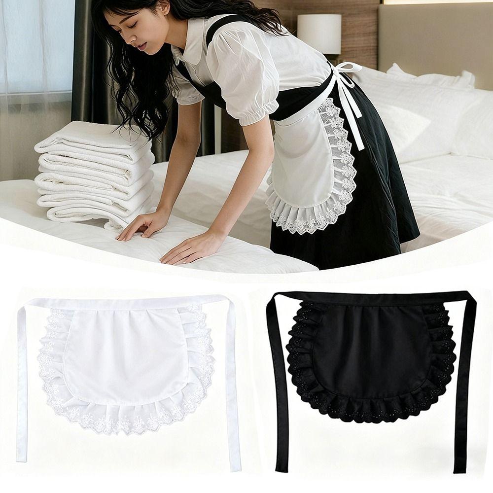 Lolita Half Waist Apron Sexy Lace Short Waist Apron New Pinafore  Home Work