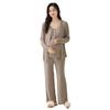 Shop Maternity and Long Front Mocha [select Tomorrow] Pajamas, Nursing, Pre- Postpartum, Sleeve, Camisole, Opening, Spring, Summer, Fall, (JP,