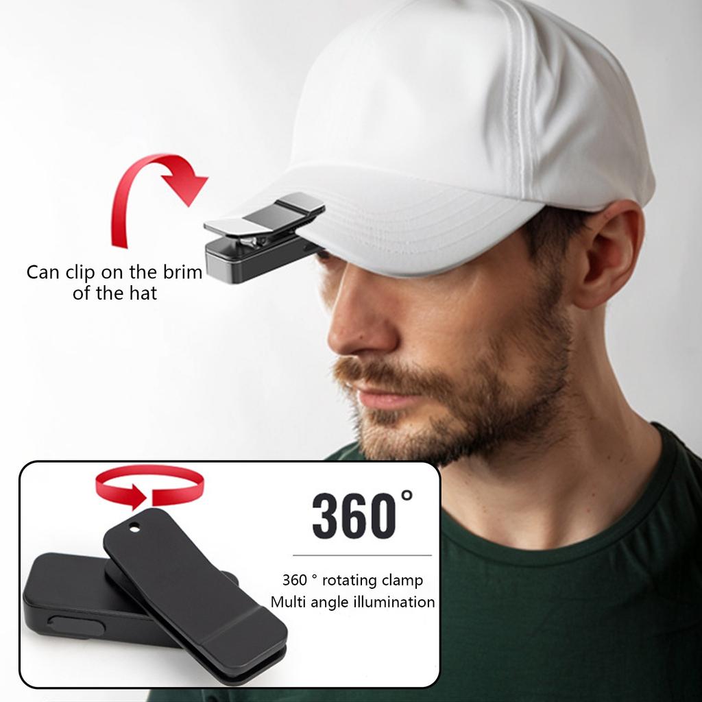 Фонарь с зажимом для большого пальца, светодиодный фонарик с мощным светом, портативный многофункциональный портативный аварийный фонарь