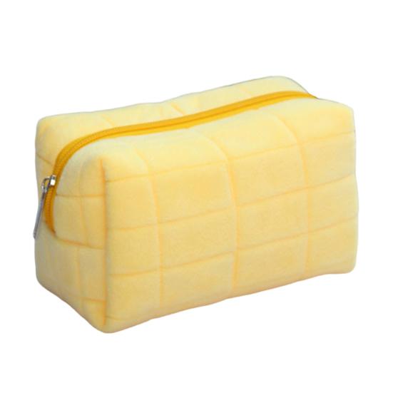 Сумка для макияжа, пушистый магазин косметики, однотонная прочная дорожная сумка для хранения, женский подарок для дома