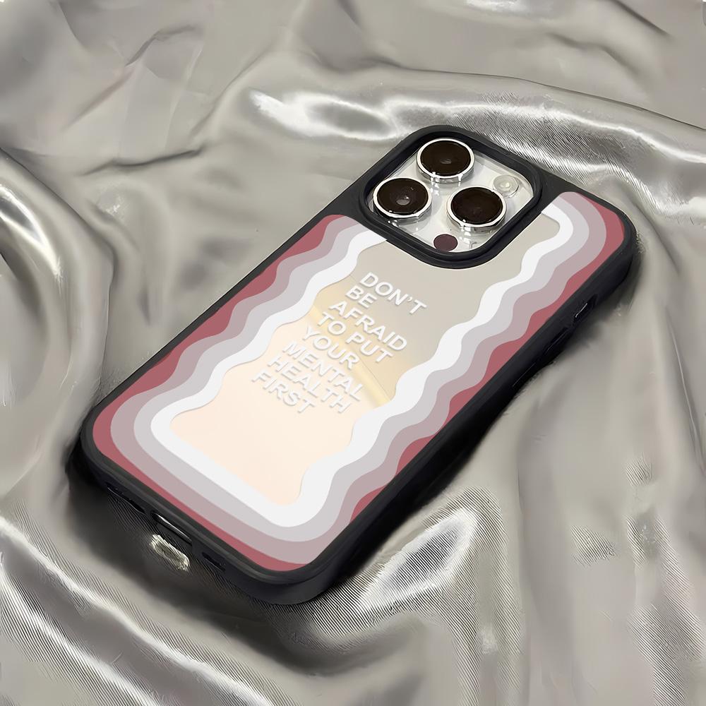 Mirror Phone Case for iPhone 15 11 13 14 for 15 16 Pro Max 12 13 16 Pro Cloud Flower and Animal Cute Style Phone Case