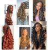 28Inch French Curly Crochet Hair Synthetic Loose Wavy Braiding Hair Bohemian French Curl Braids Extensions