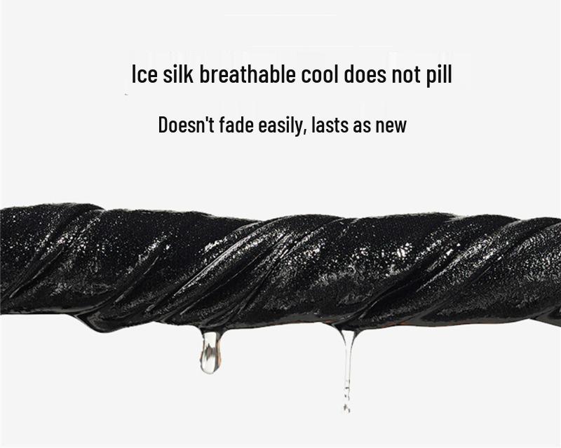 Мужские летние тонкие брюки прямого кроя из ледяного шелка