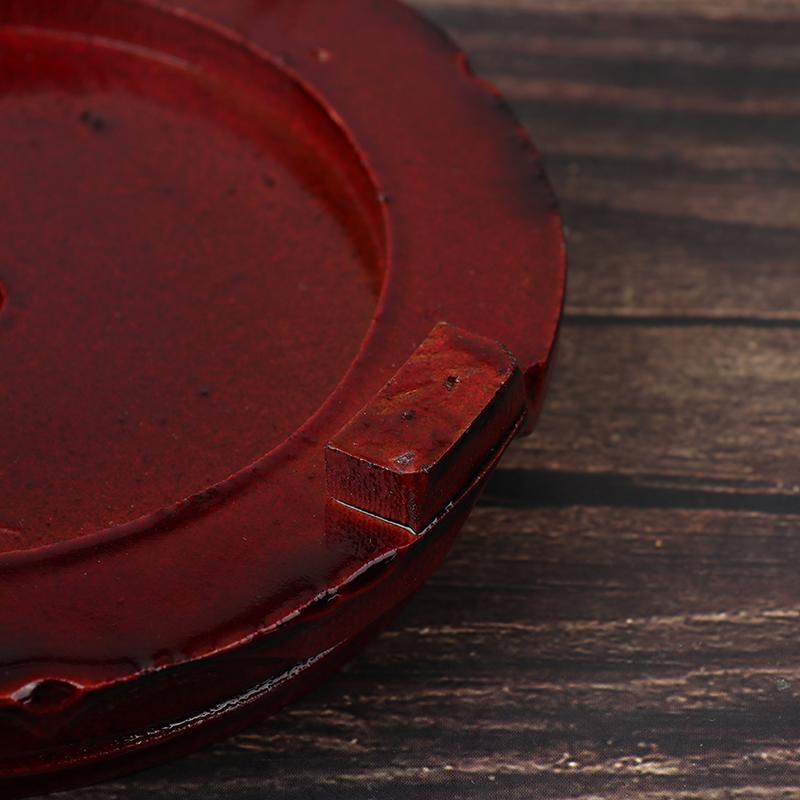 Настоящая твердая деревянная ваза с резьбой, основание для каменного Будды, цветочный горшок, деревянная ваза с резьбой