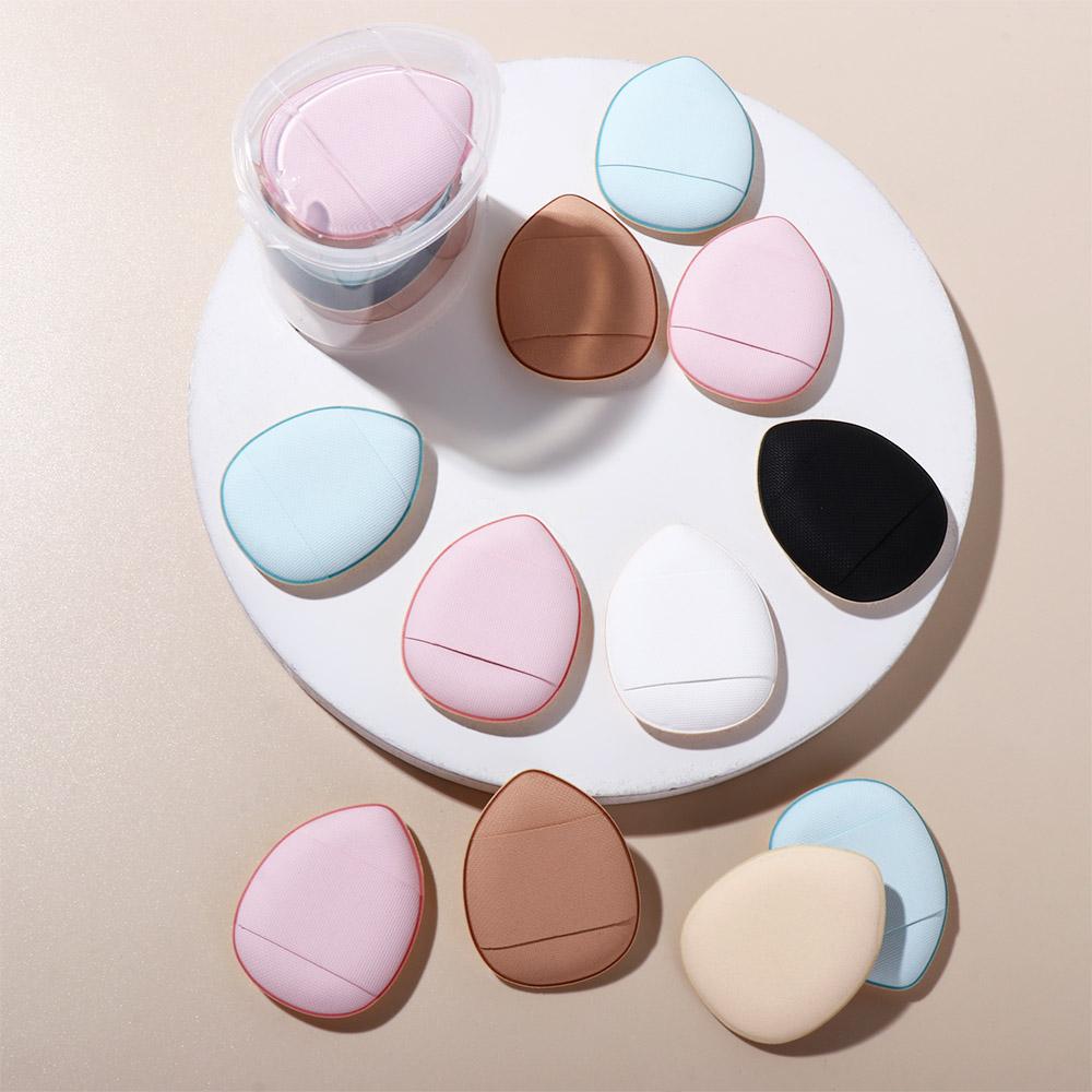 Сухие Влажные Двойного использования Румяна 7 шт. Мини Пальчиковый Пуф Спонж для макияжа Палец Пуф для Воздушной Подушки Косметический Пуф