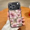 Translucent Matte Magnetic Case For iPhone 17 16 15 Pro 14 13 Pro Max 16e 17e For Magsafe Floral Pattern Hard PC Phone Cover