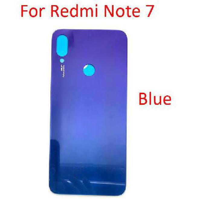For Xiaomi Redmi Note 7 Back Battery Door Glass Panel Rear Door Housing With Glue Adhesive For Redmi Note 7