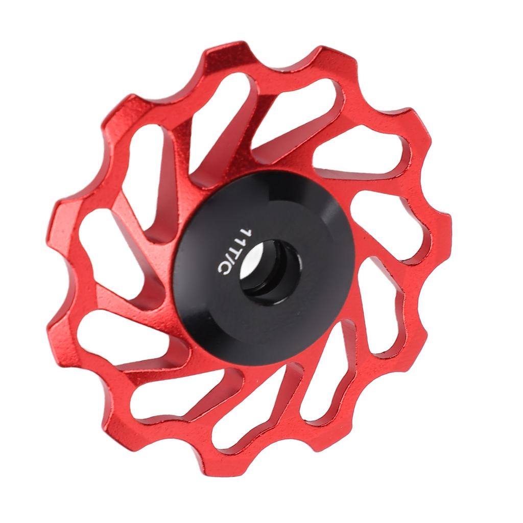 Велосипедный задний переключатель передач, ролик, красный, 11T, алюминиевый сплав, керамический подшипник, ролик для колеса для горного велосипеда