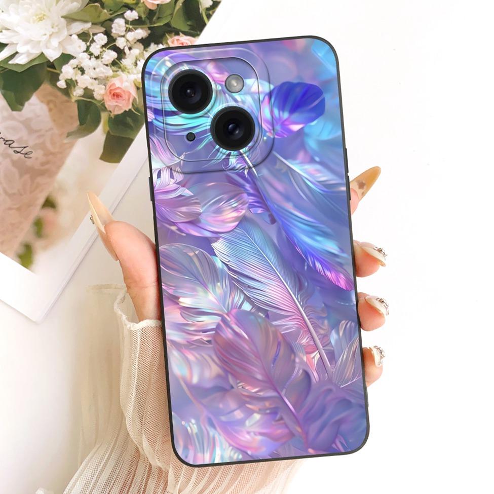 6.1'' Casing For iPhone 15 Case Fashion Cartoon Cute Funny Painted Silicone Phone Cover A3090 A2846 A3089 A3092