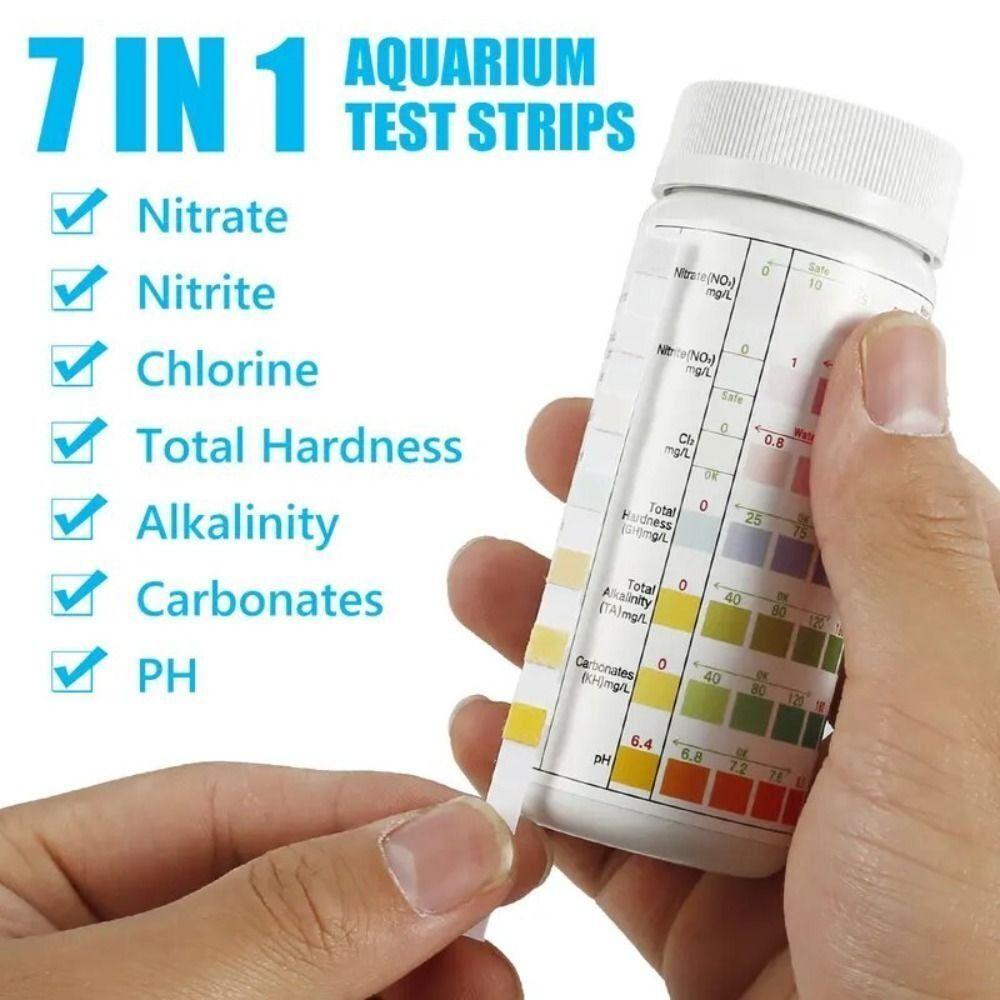 Professional Water Quality Test Strip 7 In 1 Swimming Pool Test Paper Useful Aquarium Test Strips