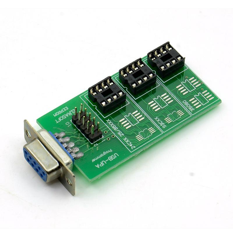 UPA USB ECU Chip Tuning Programmer Eeprom Board Adapter with SOP8 SOIC8 Clip for 24CXX & 25