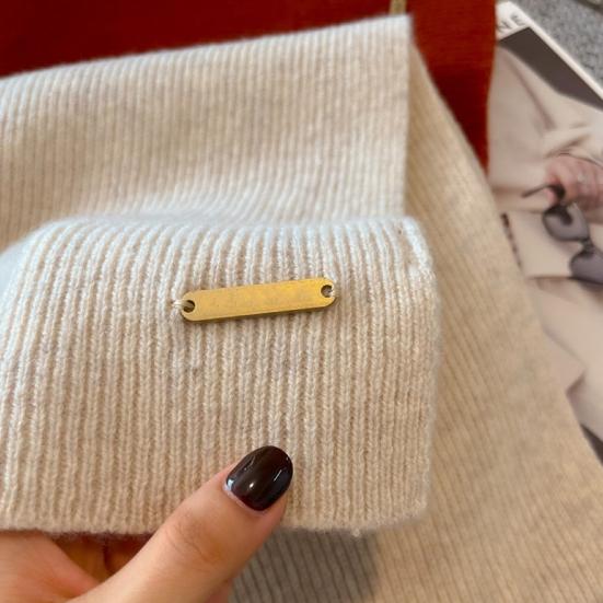 Women Scarf Solid Color Thickened Windproof Warm Versatile Scarf Daily Winter Outdoor Cycling Long Scarf