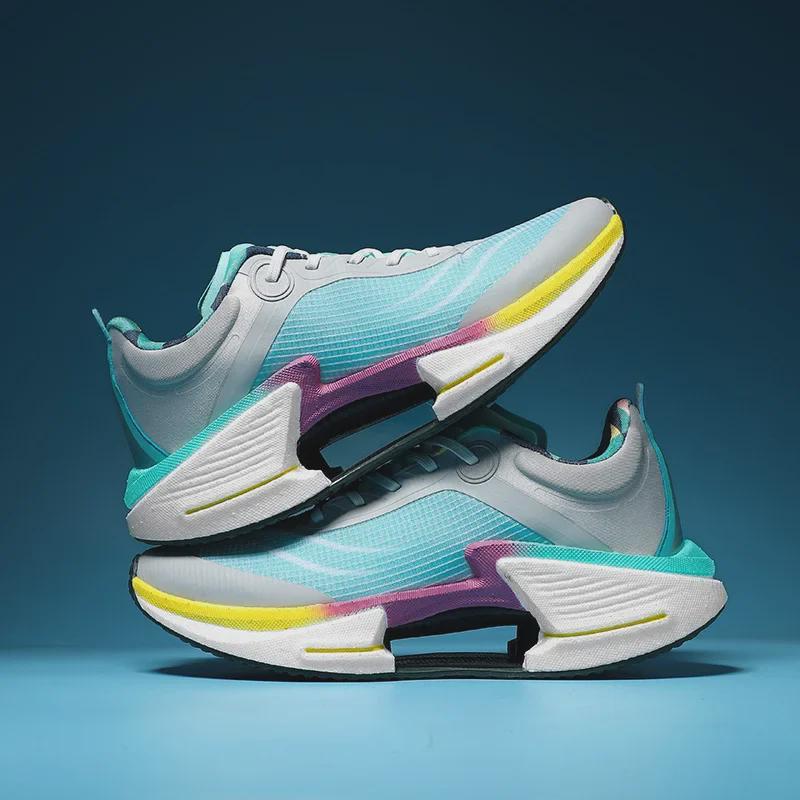 Осенние мужские легкие кроссовки для марафона на воздушной подушке, размер 45 — амортизирующая спортивная обувь для пар