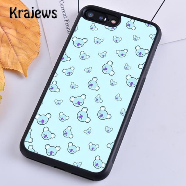 Krajews Милый мультяшный коала Мягкий чехол для телефона для iPhone 14 5 6s 7 8 plus X XR XS 11 12 13 pro max Samsung S21 S22 ultra Plus