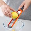 Ginger Grater Tool with Handle Stainless Steel Lemon Zester Mini Grater for Garlic Nutmeg Cheese Fine Shreds Vegetable Cutter Non-Slip Grip Grater
