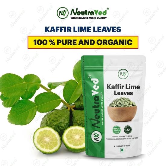 Листья каффир-лайма NeutraVed сушеные цитрусовые кулинарные, для южноазиатских блюд, тайская еда макрут зеленый чай (10 г)