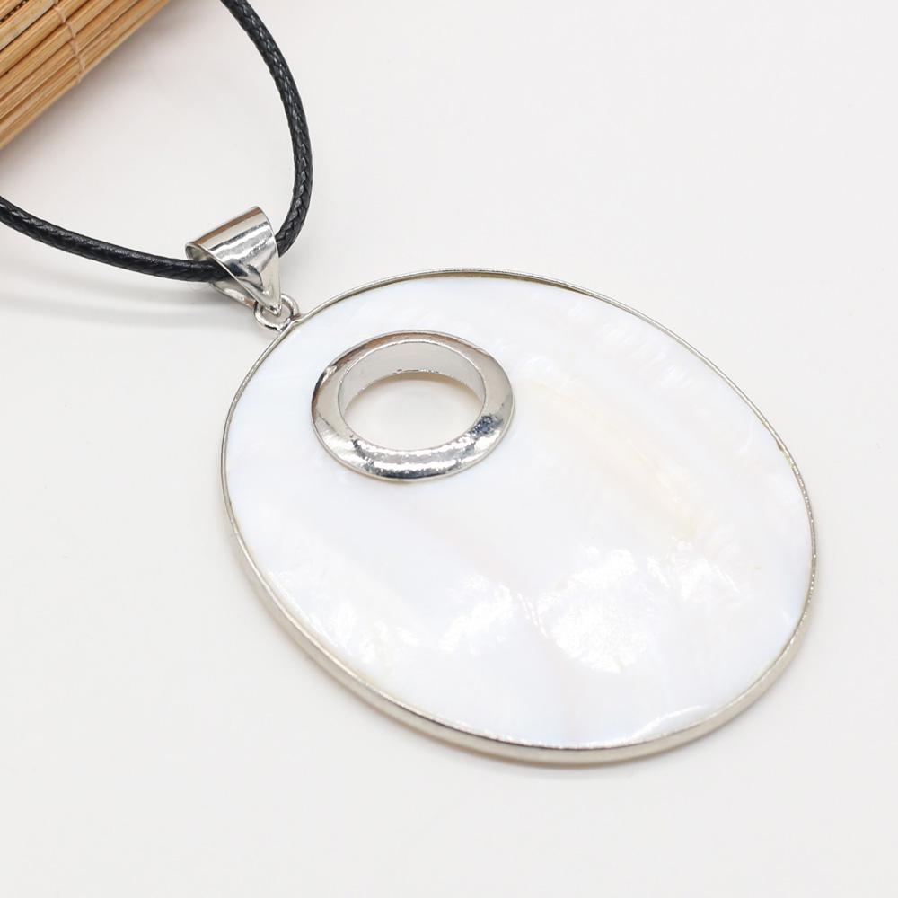 1 шт. в партии, ожерелье из сплава с натуральными ракушками, кулон с веревочной цепочкой, ожерелья для женщин и мужчин, ювелирные изделия, колье, рождественские подарки, хит продаж