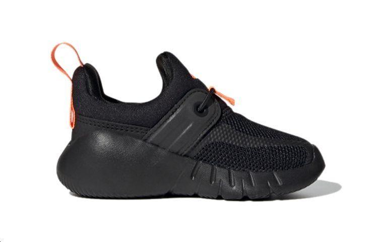 adidas Rapidazen I Дышащие Низкие Детские Кроссовки Черно-Оранжевые Для Младенцев и Малышей FX2699