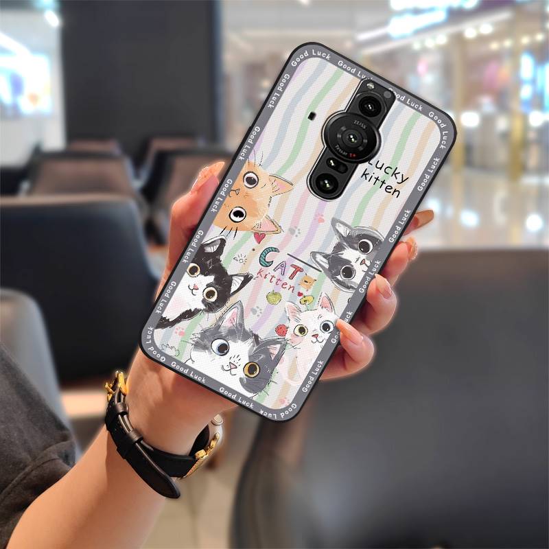 Мягкий чехол Модный дизайн Чехол для телефона для Sony Xperia Pro-I Прочная задняя крышка Противоударный чехол для телефона Граффити Водонепроницаемый