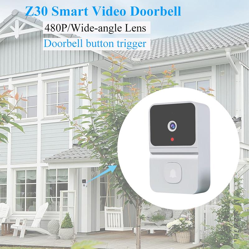 Wireless Smart Visual Doorbell Two-way Intercom Infrared Night Vision Remote Monitoring Security System Wifi Video Door Bell