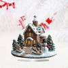 Christmas Gingerbread House Tabletop Ornament 17x20cm Decorative Prop Acrylic Xmas Village Miniature