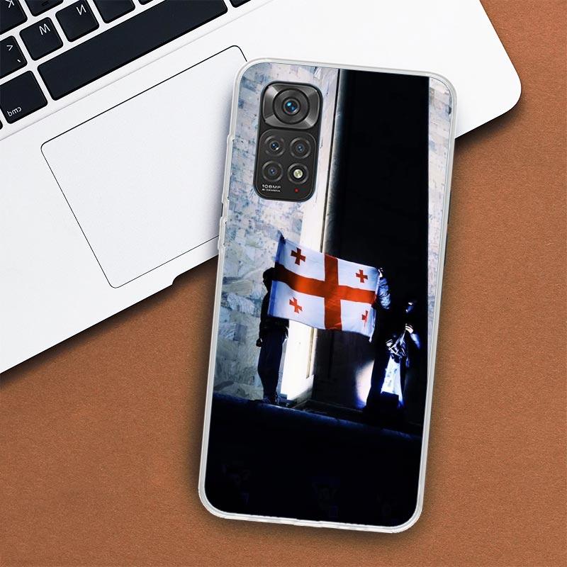 Чехол для телефона с флагом Грузии для Xiaomi Redmi Note 13 12 12S 11 11S 10 10S 9 9S 11T 11E Pro Plus 8 8T 7 + чехол
