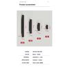 Outdoor Waterproof Wall Lamps Strip Aluminum Wall Lights 18W LED Black Wall Lamp Bedroom Exterior Outdoor Lighting Fixtures