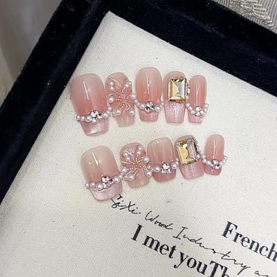 Чисто ручная работа, фототерапевтические накладные ногти и фейерверки блестящие. Использованные накладные ногти переиспользуются.