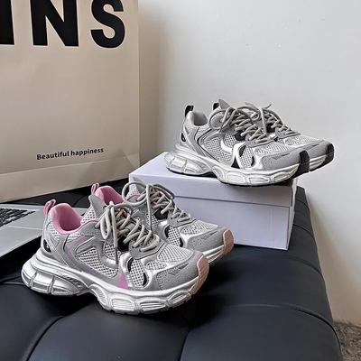 Кроссовки женские на платформе плоские туфли серые повседневные кроссовки женские массивные кроссовки женские туфли женские Zapatillas Mujer D253