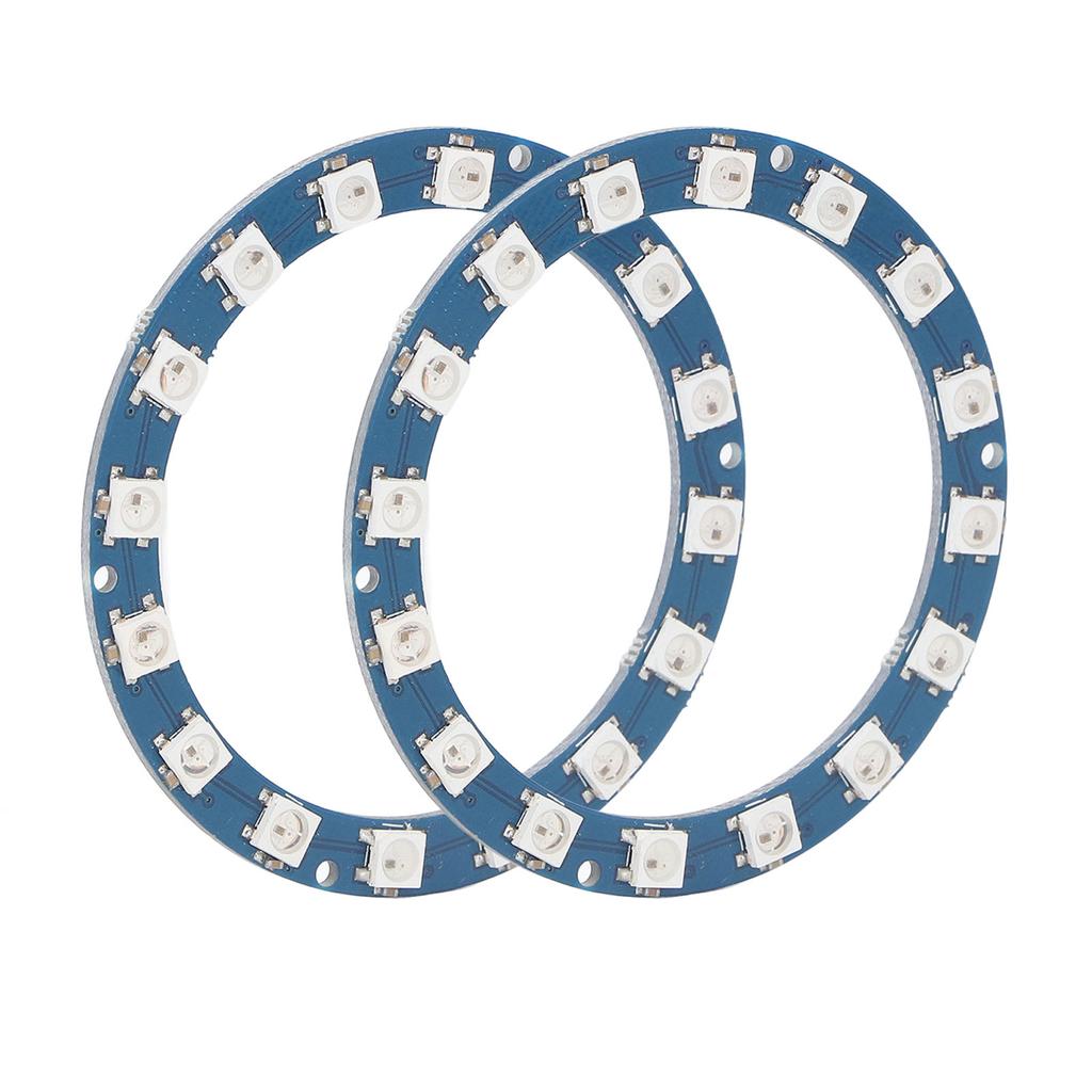 2 шт. RGB светодиодное кольцо 16 бит интеллектуальное полноцветное яркое 5 В цифровой порт WS2812B 5050