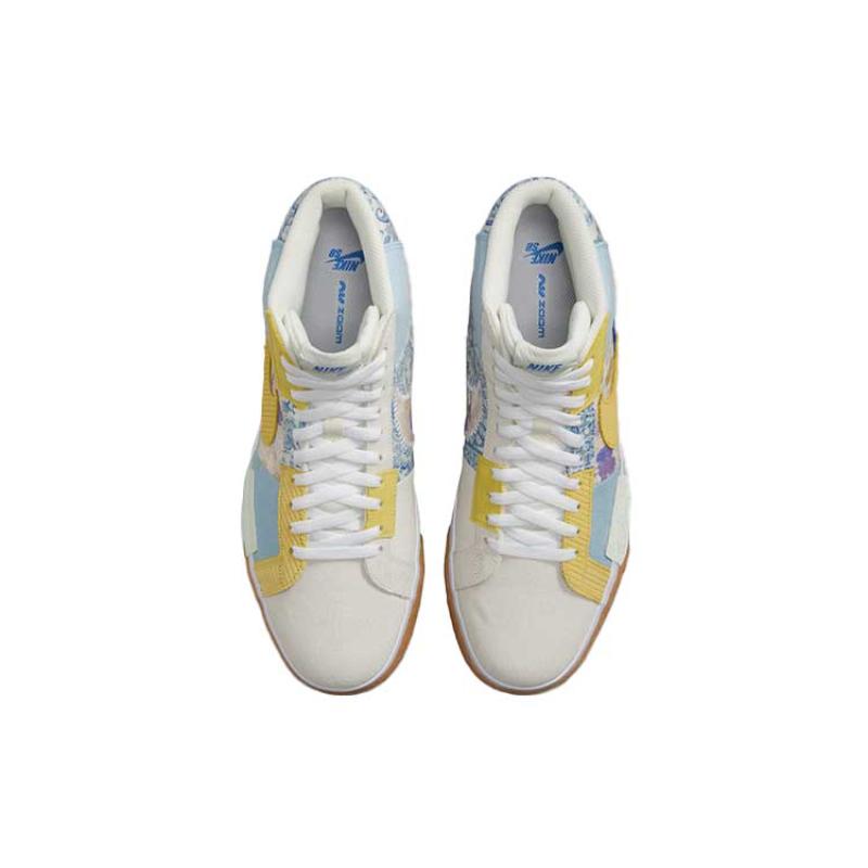 Nike SB Zoom Blazer Mid Premium Paisley Pack - Boarder Blue Кеды для скейтборда DM0859-400