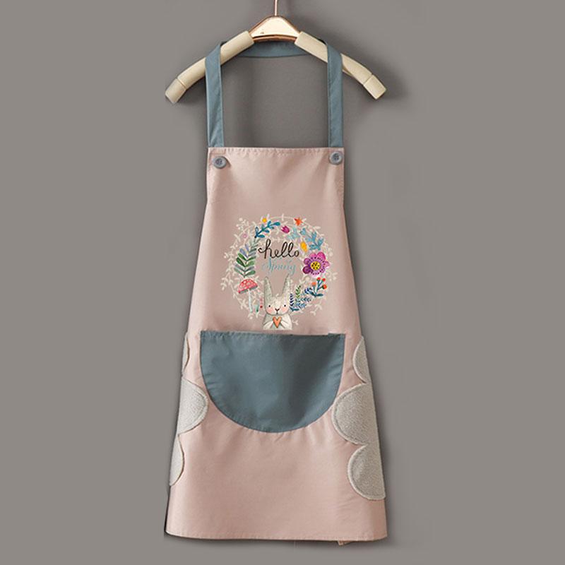 Кухонный фартук женский домашний милый кулинарный водонепроницаемый маслостойкий фартук с пятнами