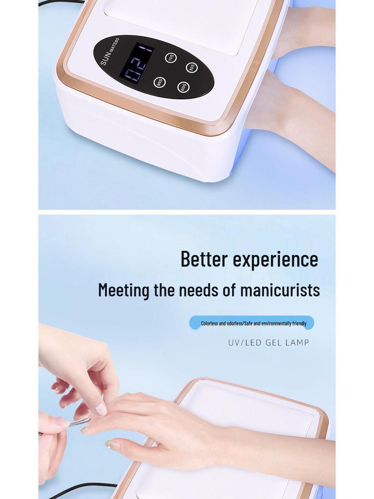 380 Вт Двуручная сушилка для гелевого нейл-арта с большим пространством