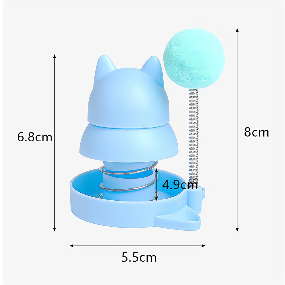 Natural Catnip Cat Rotatable Catnip Spring Ball Toys Clean Mouth Promote Digestion Pet Cat Toys