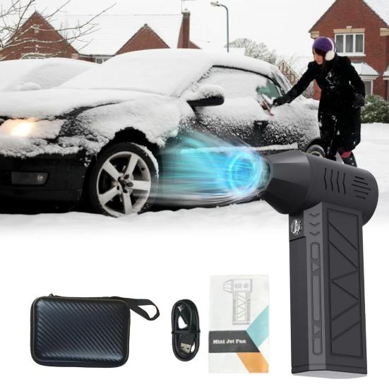 Мини электрический снегоочиститель ручной воздуходув турбовоздуходувка со светодиодом High