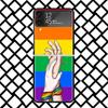 LGBT Rainbow Gay Lesbian Phone Case For Samsung Z Flip 7 6 5 4 3 Galaxy ZFLIP7 ZFlip6 5G Flip5 Flip4 Flip3 5g Black Hard Cover