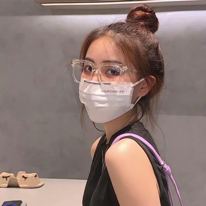 Взрывная черная оправа идет с румяными очками, женская квадратная оправа тонкая, большая оправа для очков, оправа для очков для близорукости.